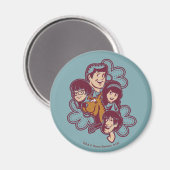 Aimant Paisely Flower Scooby-Doo et le Gang (Recto/Verso)