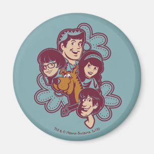 Aimant Paisely Flower Scooby-Doo et le Gang