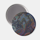 Aimant Paisley Blue (Recto/Verso)