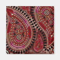 "Paisley Supreme" rouge foncé par Cheryl Daniels