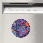 Aimant Paisley violet rose (In Situ (Lave-vaisselle))