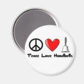 Aimant Paix, Amour, Cloches (Recto/Verso)