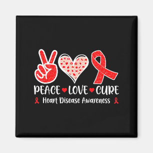 Aimant Paix. Amour. Cure - Mois de sensibilisation à la m