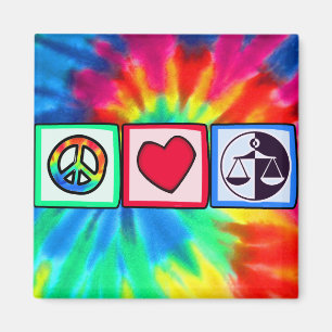 Aimant Paix, amour, justice