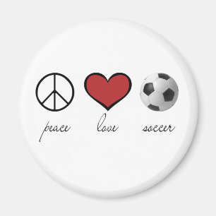 Aimant Paix, amour, le football