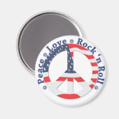 Aimant Paix, Amour, Rock n Roll (Recto/Verso)