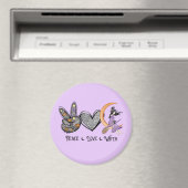Aimant Paix, Amour, Sorcière (In Situ (Lave-vaisselle))