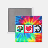 Aimant Paix, Amour, Surf (Recto/Verso)