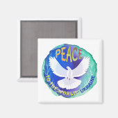 Aimant Paix au monde - Ukraine (Recto/Verso)
