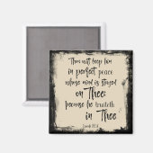 Aimant Paix dans l'attente de la Bible d'Isaïe Verse (Recto/Verso)