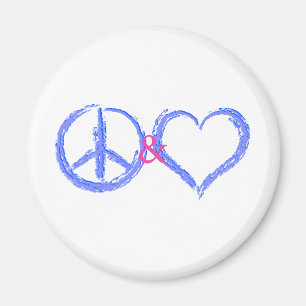 Aimant Paix et amour