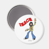 Aimant Paix hippie (Recto/Verso)