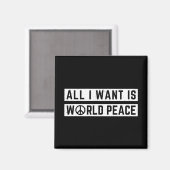 Aimant Paix mondiale (Recto/Verso)