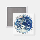 Aimant Paix sur Terre (Recto/Verso)