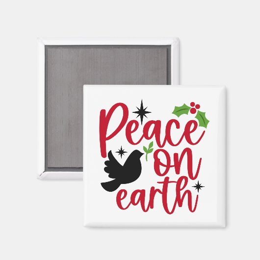 Aimant Paix sur Terre (Recto/Verso)