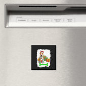 Aimant Pajama Santa Hat (In Situ (Lave-vaisselle))