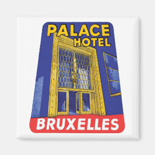 Aimant Palace Hotel Bruxelles Luggage Étiquette