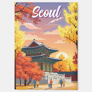 Aimant Palais à l'automne Séoul Corée du Sud
