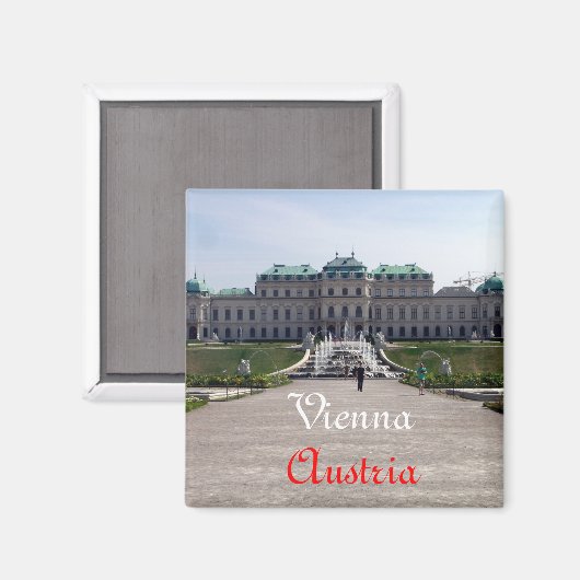 Aimant Palais à Vienne, Autriche (Recto/Verso)