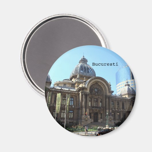 Aimant Palais de la CEC à Bucarest (Recto/Verso)