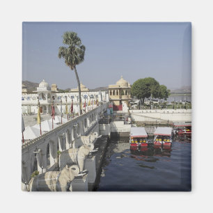 Aimant Palais Jag Mindar, lac Pichola, Udaipur, Inde.