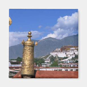 Aimant Palais Potala à Lhasa, Tibet pris depuis