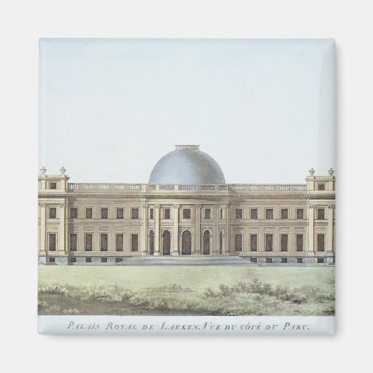 Aimant Palais Royal à Laeken, Vue du parc, de ' (Devant)