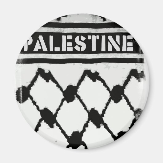Aimant Palestine Keffiyah (Devant)