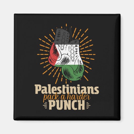 Aimant Palestine La boxe de lutte palestinienne (Devant)