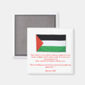 Aimant PalestineFlagBig08, "Et ce qui ne va pas avec vous (Recto/Verso)
