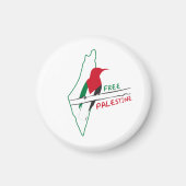 Aimant Palestinian flag map bird keychain button (Devant)
