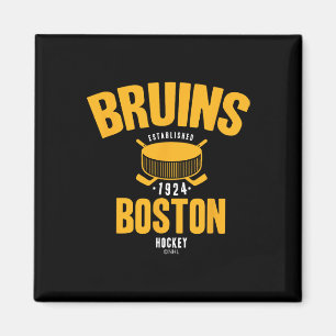 Aimant Palet de hockey des Boston Bruins noir officiellem