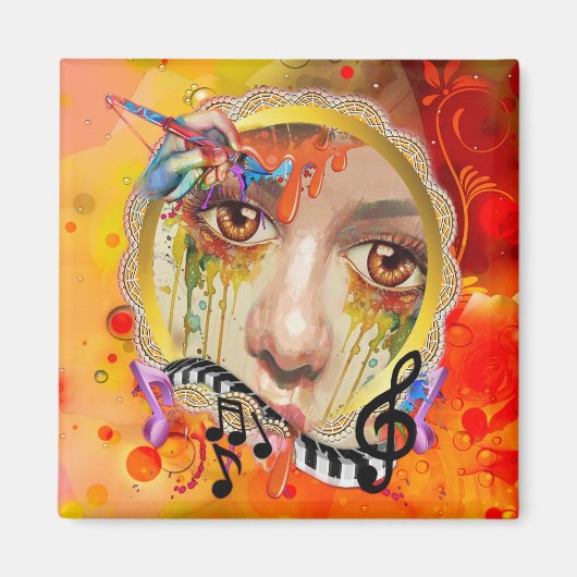 Aimant Palette Artiste (Devant)