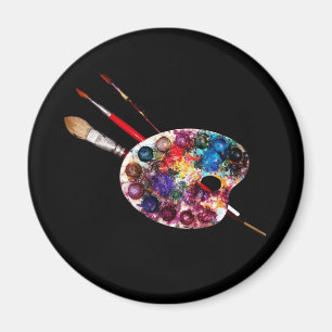 Aimant PALETTE DE COULEUR, Artiste-peintre