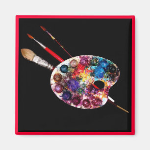 Aimant PALETTE DE COULEUR, Artiste-peintre