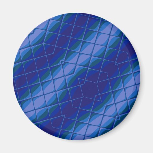 Aimant palette indigo (Devant)