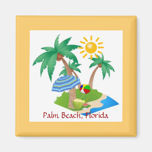 Aimant Palm Beach, Floride modèle magnétique du réfrig
