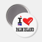 Aimant PALM ISLAND - I Love (Recto/Verso)
