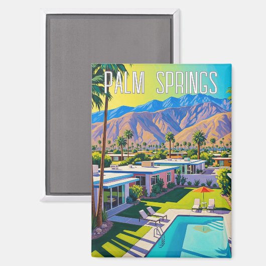 Aimant Palm Springs California (Recto/Verso)