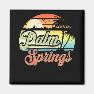 Aimant Palm Springs California Beach Vacances coucher du 