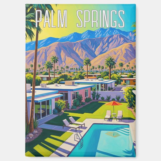 Aimant Palm Springs Californie (Recto)