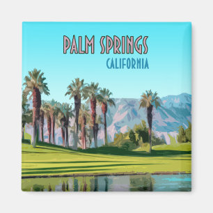 Aimant Palm Springs Californie Vintage