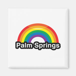 Aimant PALM SPRINGS LGBT PRIDE RAINBOW -.png