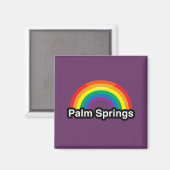 AIMANT PALM SPRINGS PRIDE LGBT RAINBOW (Recto/Verso)