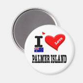 Aimant PALMER ISLAND - I Love (Recto/Verso)