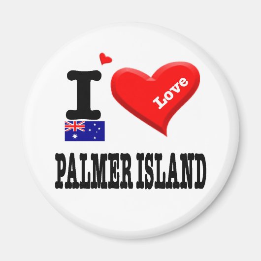 Aimant PALMER ISLAND - I Love (Devant)