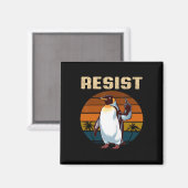 Aimant Palmes de pingouin levées résistent aux drôles de (Recto/Verso)