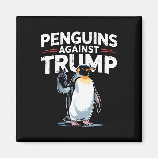 Aimant Palmes de pingouin levées résistent aux drôles de  (Devant)