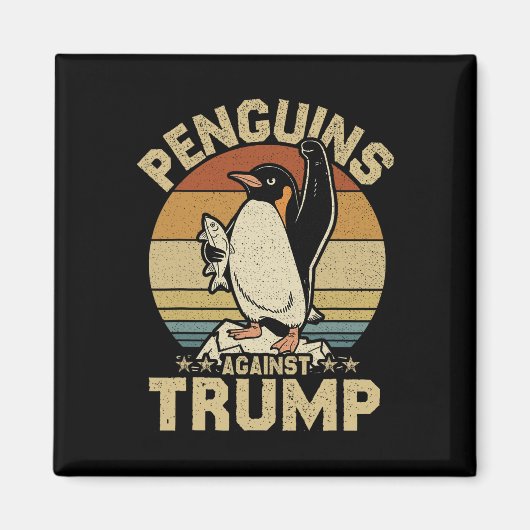 Aimant Palmes de pingouin relevées résistent aux drôles d (Devant)