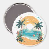 Aimant Palmier de Sun Beach (Recto/Verso)